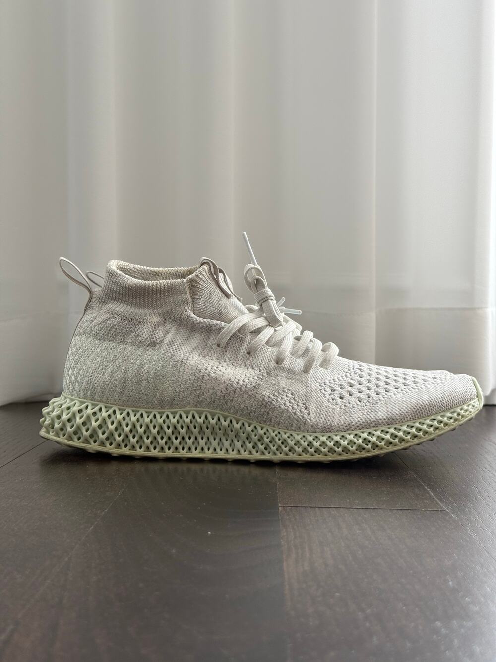 Adidas Consortium Runner 4D Mid - White / Aero Green (EE4116) - Size 9 US